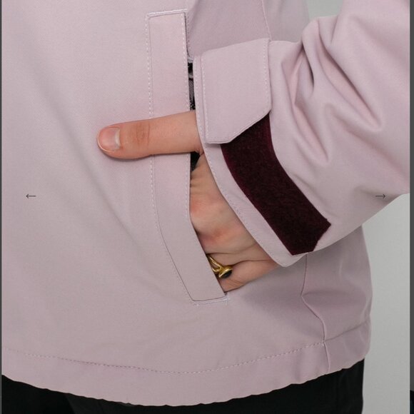 Volcom Burgundy and Pink Snowboard Ski Jacket - Picture 4 of 12